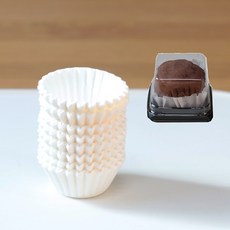 두쫀쿠 포장 머핀 유산지 40mm 150매입 국산, 흰색, 1개