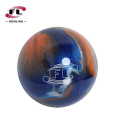 10파운드 볼링공 9파운드 초보자 남여공용 무지공, 블루-오렌지 7파운드(FLBL-30)