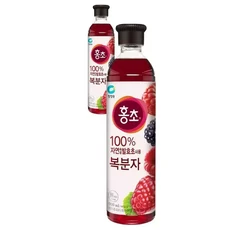 대상 청정원 홍초 복분자 900ml/식초/음료/베이스/아이스/여름//학교/요리/대용량/카페/홈카페/셀프/발효, 900ml, 1개