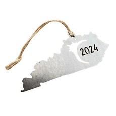 2024 태양열 금속 컷아웃 행잉 펜던트 미국 주 지도 모양 금속 장식 파티 장식 보석 만들기 선물, 1개, N8