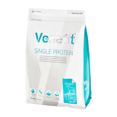 베네핏 싱글프로틴 반려견 사료, 피부/피모+알러지, 1.5kg, 1개