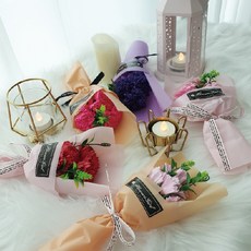 비누꽃다발 어버이날 스승의날 선물 포장 플라워박스 향기 꽃바구니 감사 기념일, 1개, (핑크)8 선생님감사합니다