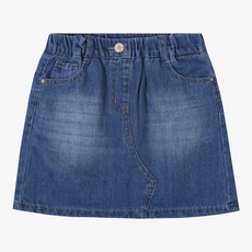 인디고키즈 괴정점 스트레치 데님 스커트 IKWH24352