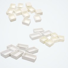 사각물감케이스 휴대용 수채 물감 분할 빈 용기 세트, 1개