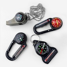 어나더픽 나침반 온도계 M시리즈, 1개, M1 나침반 온도계 카라비너