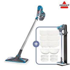 비쎌 슬림 스팀청소기 SMART 패키지 (그레이블루+정품걸레12P+거치대), 단품, 단품