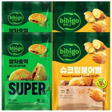 CJ 말차호떡+슈크림붕어빵, 2세트, 210g