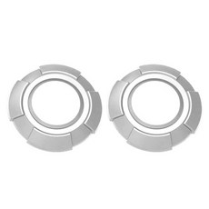 지미 JB64 JB74 2019-2020 자동차 액세서리 자동차 도어 키 홀 커버와 호환되는 2Pcs 교체 외부 도어 잠금 커버, 실버
