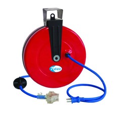 【附發票】E706A 自動收線器 10M電線、自動捲線輪、電源線、插頭、插座、電源線捲線器、電源線收線器、HR-706A E706A 自動收線器, 1個, 紅色, 10m