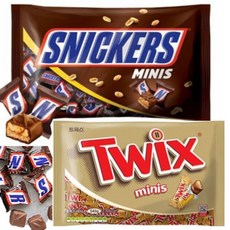 마즈 미니초코바 벌크용 1520g 스니커즈 760g+트윅스 760g 미니스 에너지바 대용량 낱개포장, 1개, 760g