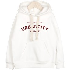 nykids 兒童刷毛寬鬆版連帽T恤 A155