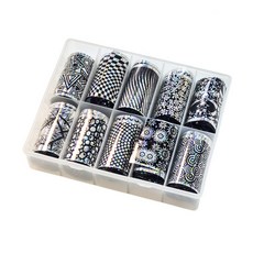 매직필름세트 10종 홀로그램 호일 필름 네일, 1개, 네일필름세트 - 03