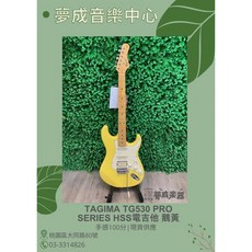 夢成音樂中心 Tagima TG-530 PRO YL 黃色電吉他 單單雙 小搖座 現貨供應, 1個