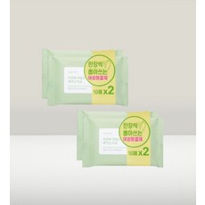 식물나라 비건쑥 마일드 페미닌 여성청결제 티슈 10매 4개