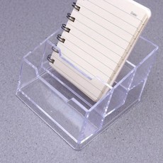 투명 아크릴 명함 케이스 사무실 학교 작은 크기의 오픈 데스크탑 정리함, 기본