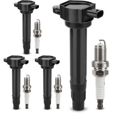 UF487 점화코일 및 6619 더블 이리듐 점화플러그 도요타 캠리 아발론 하이랜더 RAV4 시에나 벤자렉서스 IS350 ES300h NX300h ES350 RX350 RX45, UF557 Ignition Coil + Spark Pl