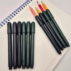 라로미 몽당연필 연장홀더 연필깍지, 10개, 블랙+딥그린