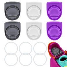 ECLATIS ZON 온BB2E(넓음) Owala Fr2E(넓음)sip1/19/24/32/40oz 뚜껑 병 개스킷 실리콘 캡 인서트 스토퍼 교체 부품 액세서리 KB1-06과, 6 Complete Seal Set, 6 Colors​ Set S2