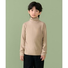 스탠다드 키즈 STANDARD KIDS MUSINSA [힛탠다드] 기모 릴렉스드 터틀 넥 긴소매 티셔츠 [베이지] MKCTLBZ01-BE 591115
