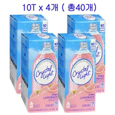 크리스탈라이트 핑크레몬에이드 분말, 3.68g, 10개입, 4개