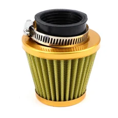 범용 38mm 오토바이 에어 필터 흡기 유도 키트 GY6 50cc 110cc 125cc 스쿠터 ATV 먼지 자전거 45mm48mm, 03 38MM Gold
