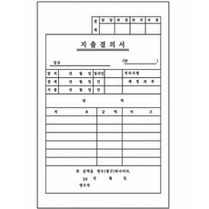 다채몰 지출결의서 10권 비용정산