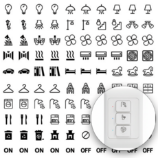 블랙장미 스위치 스티커 네임 라벨 구분