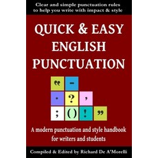 (영문도서) Quick & Easy English Punctuation Paperback, Spectrum Ink Publishing, 9781643990125