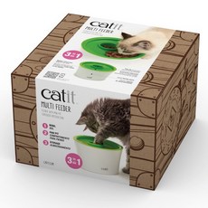 CATIT2.0 三合一多功能餵食器 (超取限購一組), 1個, 綠色