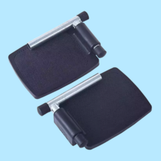 휠체어 발판 1쌍 페달 휠체어 패드 악세사리 교체용 미끄럼방지 발판, 1세트