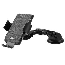 AIRPLUG 豪華版 智慧感應無線充電手機架 AP20 編織布 時尚布紋外觀 智慧感應無線充電器, AP20 皮革布 出風口夾