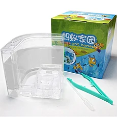 개미 농장 집 성 투명 곤충 테라리움 케이지 관찰 상자 보육 생태 모델 장난감, 05 white, 1개