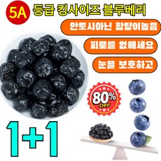1+1 타이완산 특급 무설탕 블루베리 건조과일 프리미엄동결건조블루베리과일칩 무설탕 건조블루베리 100%, 5A등급(100g/2봉지)