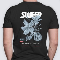 스윕 SWEEP 기능성 라운드 티셔츠 - [뉴 플라워] / 기능성 티셔츠 / 시원한 쿨론 소재 / 남여 공용 / 단체복 인쇄 가능