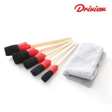 드라이뷰 다용도 디테일링 세차브러쉬 휠브러쉬 5종세트 + 타월, 1개