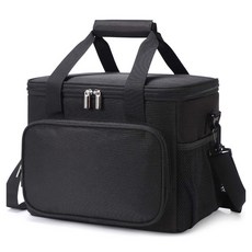 보냉가방 도시락 보온보냉 라운딩 가방 캠핑 보냉백, 블랙, 15L