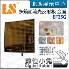 LISHUAI 利帥 LS-EF25G 多鏡面流光反射板 金面, 1個