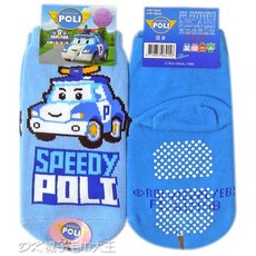 DK大王 POLI 波力止滑直板襪 嬰兒襪 PL-S1201B 正版授權，安全止滑，舒適透氣，可愛造型