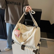 運動瑜伽短途旅行袋女ins大容量游泳健身包斜跨揹包單肩包男潮, 綠色,可套拉桿, 1個