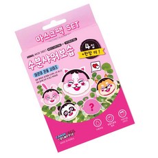 캔디걸 동물 마스크팩 유아스킨케어 5p, 100g, 1개