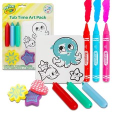 해외 크레욜라 Crayola 아동용 욕조 크레용 아트 세트 번들 - Tub Time 팩 6개의 목욕 컬러링 데칼 등 | 소녀 남아 유아를 위한 활동 미국매장정품+ 1849675