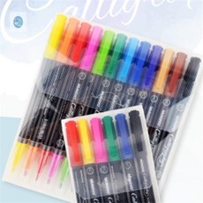 대진패키지 캘리그라피 펜 캘리그라피펜, 6색