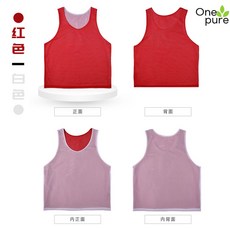 농구양면저지 스포츠 키트 유니폼 남성 웨어 팀, L 성인 프리사이즈, 레드/화이트, 1개