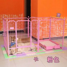 접이식 반려동물 가림막 격리 대형견 안전 우드, 1개, P. 핑크 XS 사이즈 6개 길이 120 폭 60 높이