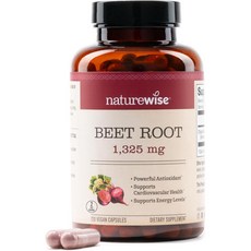 네이처와이즈 비트 뿌리 추출물 1300mg NatureWise Beet Root, 1개, 120정
