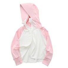 【Arbea】5-12歲兒童防曬外套衣夏天大帽簷透氣拼色冰感衣男女連帽防曬服【C17】