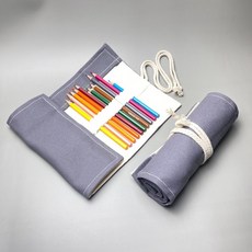 휴대용 파우치 12구 두루마리 필통 색연필