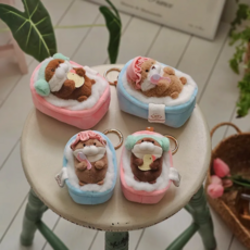 우소우소짱 목욕시간 남녀공용 가방고리 인형 키링