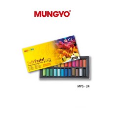 문교 일반 사각파스텔 24색세트/MPS-24
