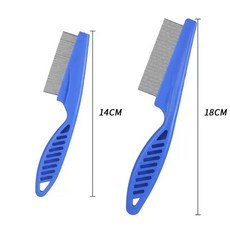액세서리 반려 제거 털 동물 브러시 1 햄스터 벼룩 빗 토끼 기니피그 그루밍, 1개, E.두개의파란색선하나는크고하나는작음